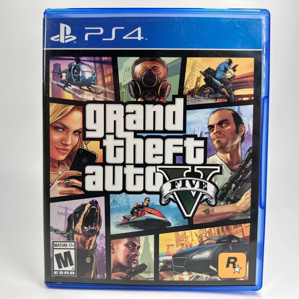 Grand Theft Auto V (5) PLAYSTATION 4 (PS4) VIDEO GAME CIB COMPLETE W/ MAP & BOOK
